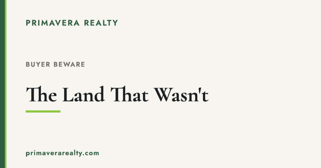 The Land That Wasn’t: Why Due Diligence Matters at Auction