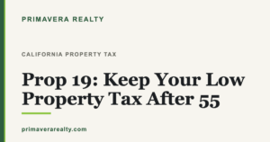 Prop 19 California property tax base transfer for homeowners over 55