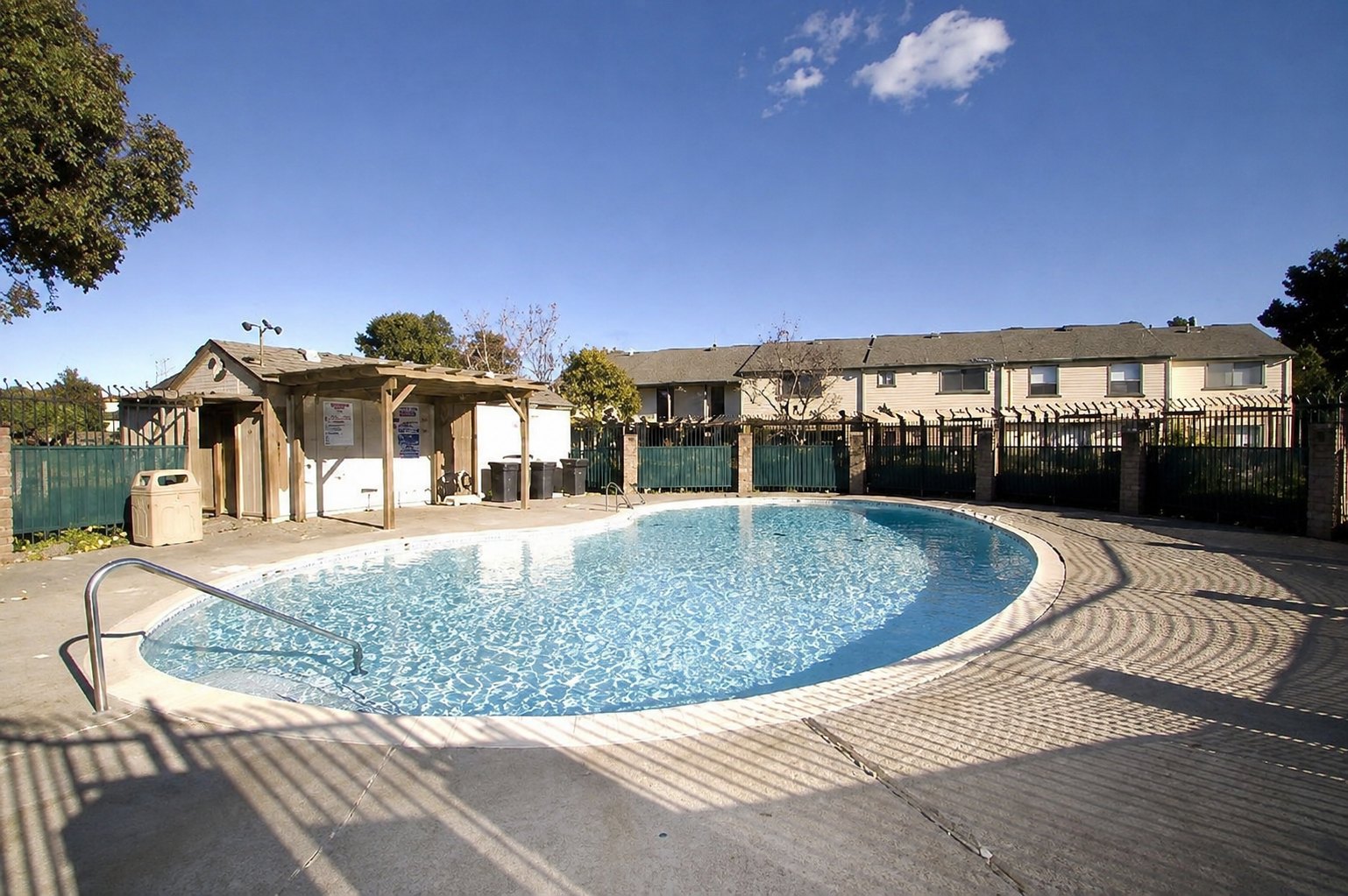 Community pool, across the grass from the front door
